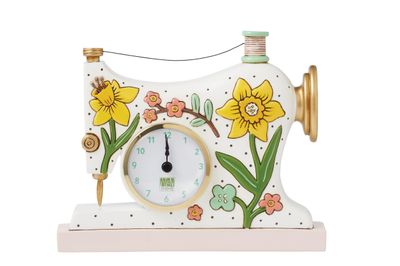 ALLEN DESIGNS Sew Happy Desk Clock