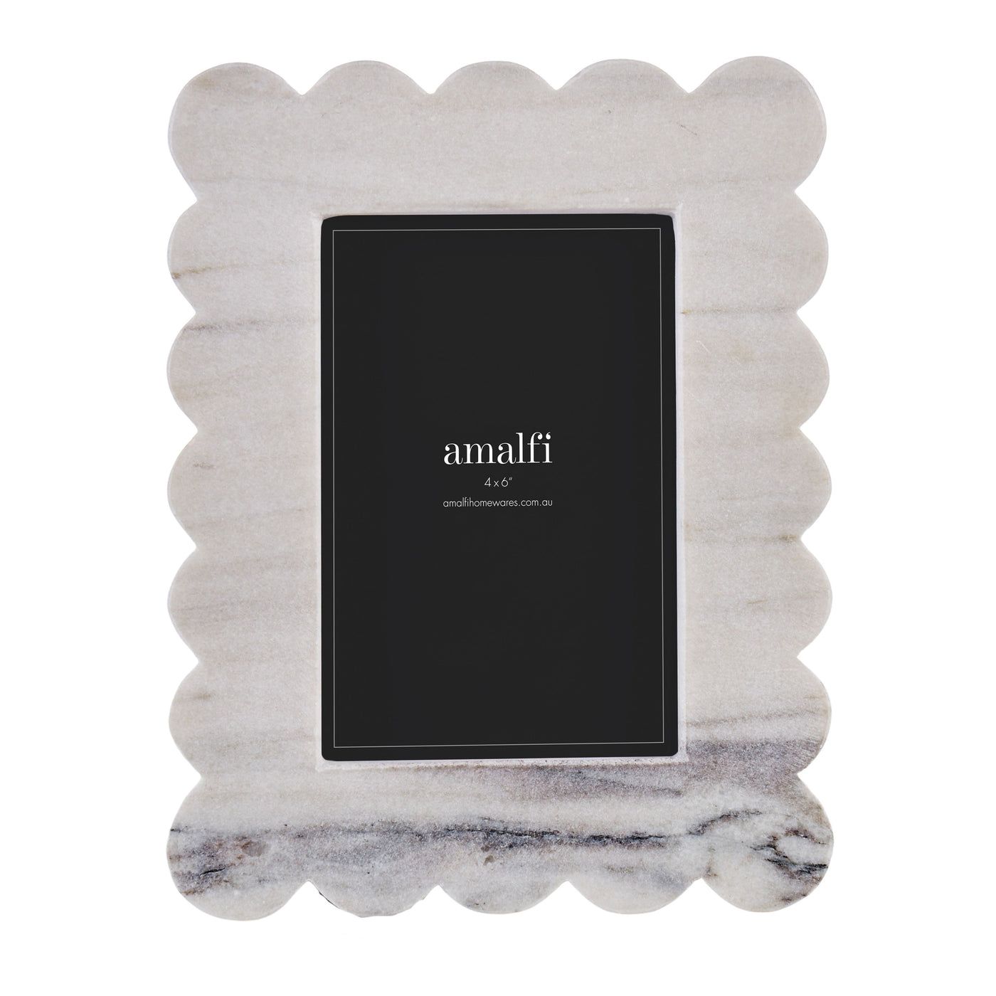 AMALFI Arlet Photo Frame 4x6 - White &amp; Grey Marble