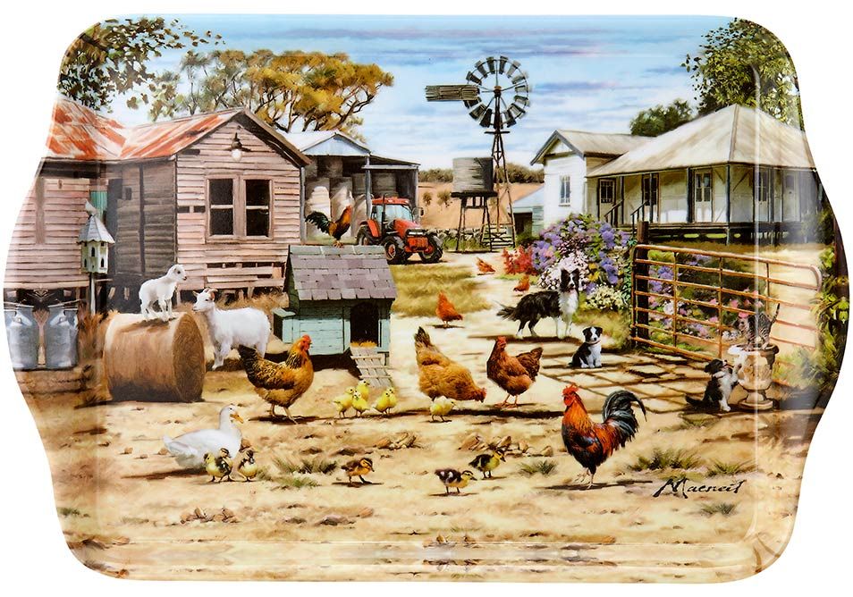 ASHDENE A Farming Life Set of 2 Scatter Trays - Roaming the Farm