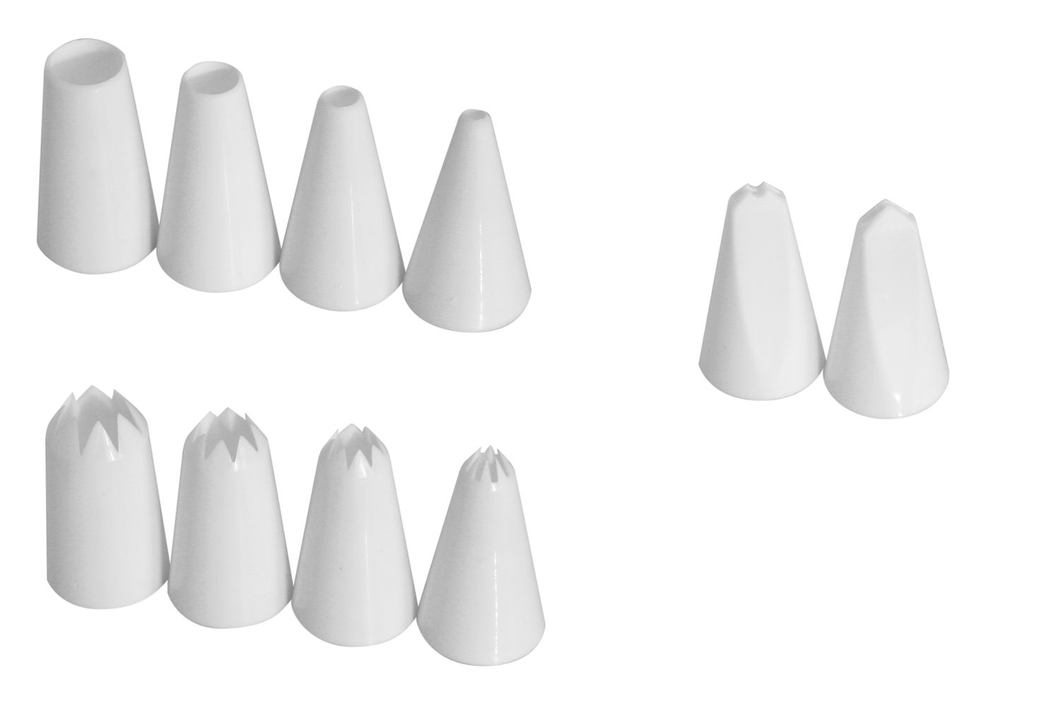 MONDO Decorating Tube Set - Star/Round/Leaf