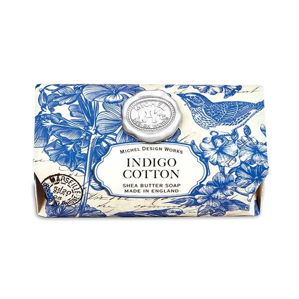 MICHEL DESIGN WORKS Large Soap Bar - Indigo Cotton - 246g
