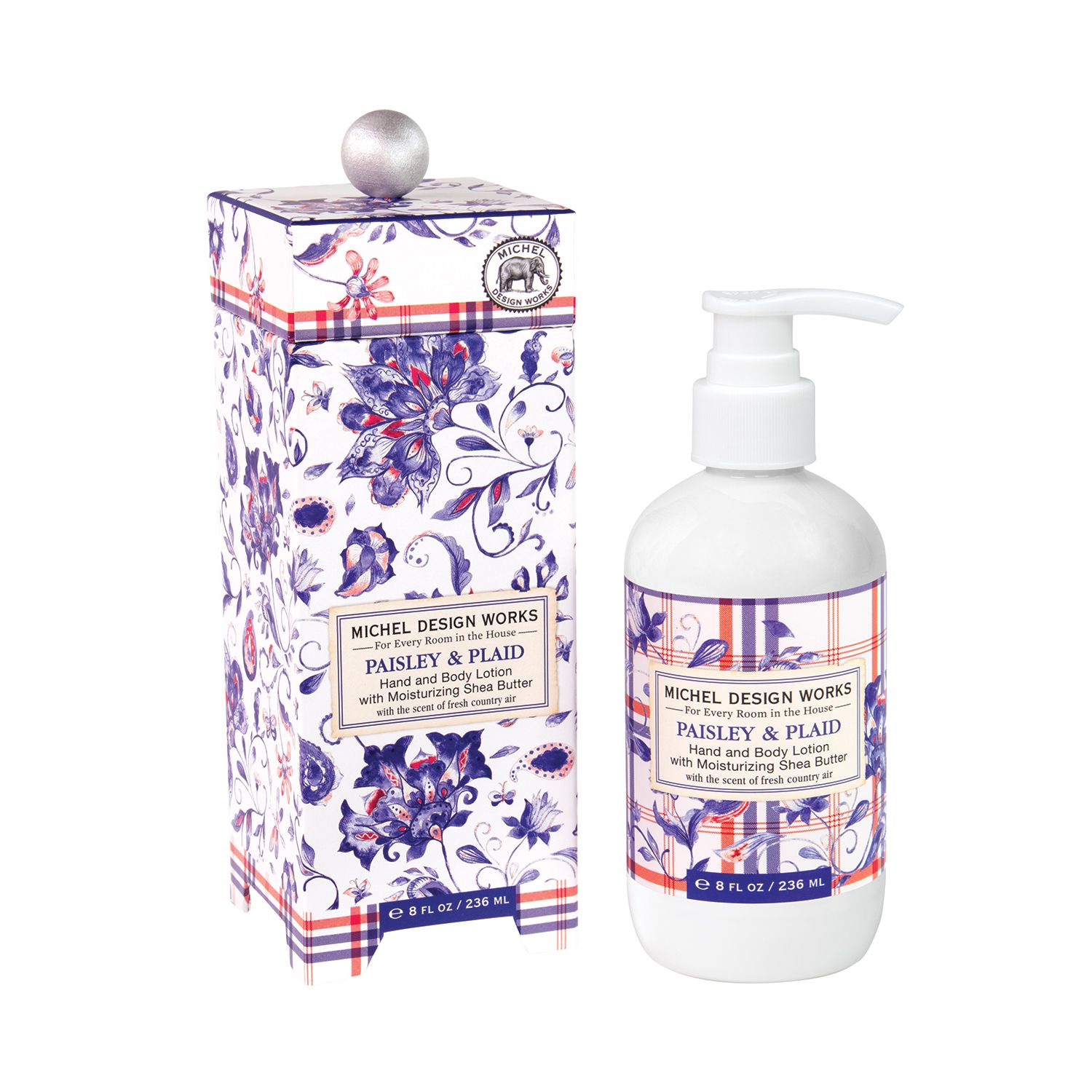 MICHEL DESIGN WORKS Lotion Hand &amp; Body - Paisley &amp; Plaid
