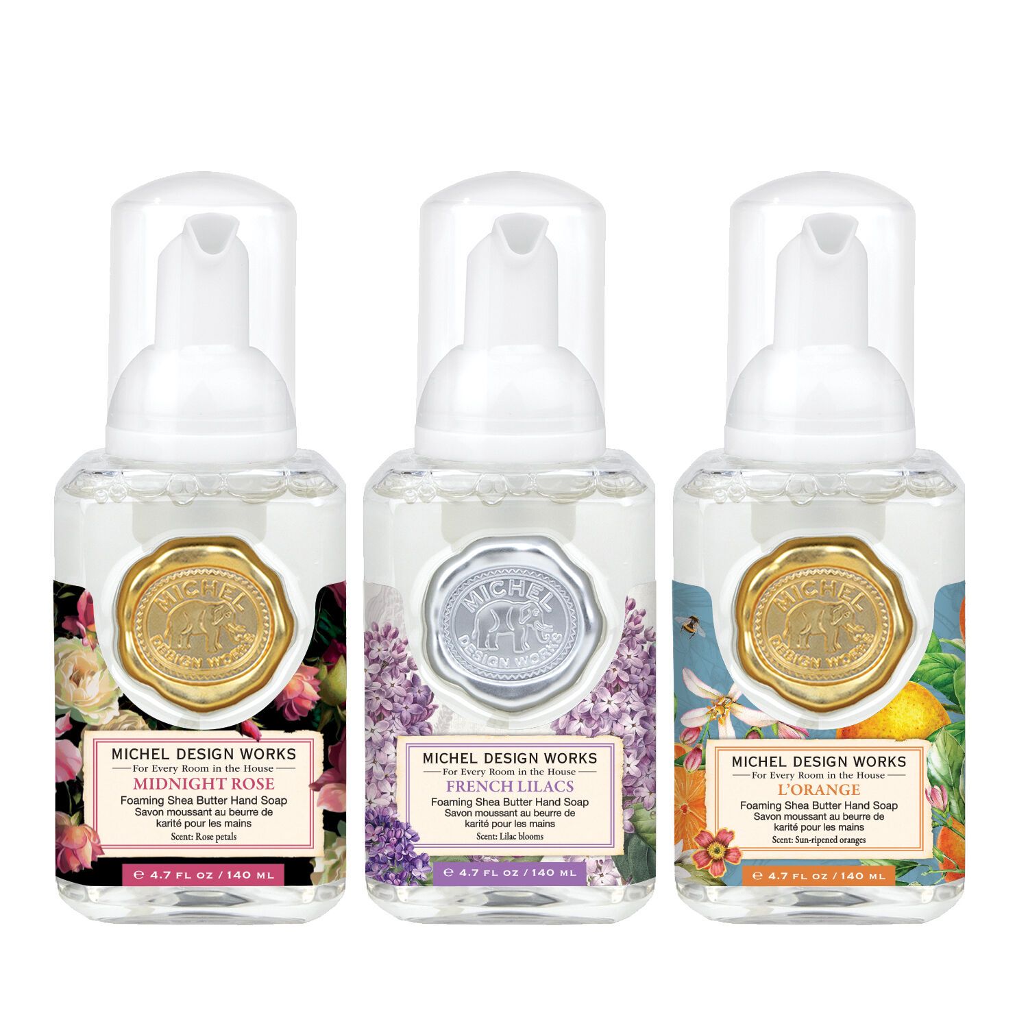 MICHEL DESIGN WORKS Mini Foaming Hand Soap Set - Botanical Bliss - Freshly Picked