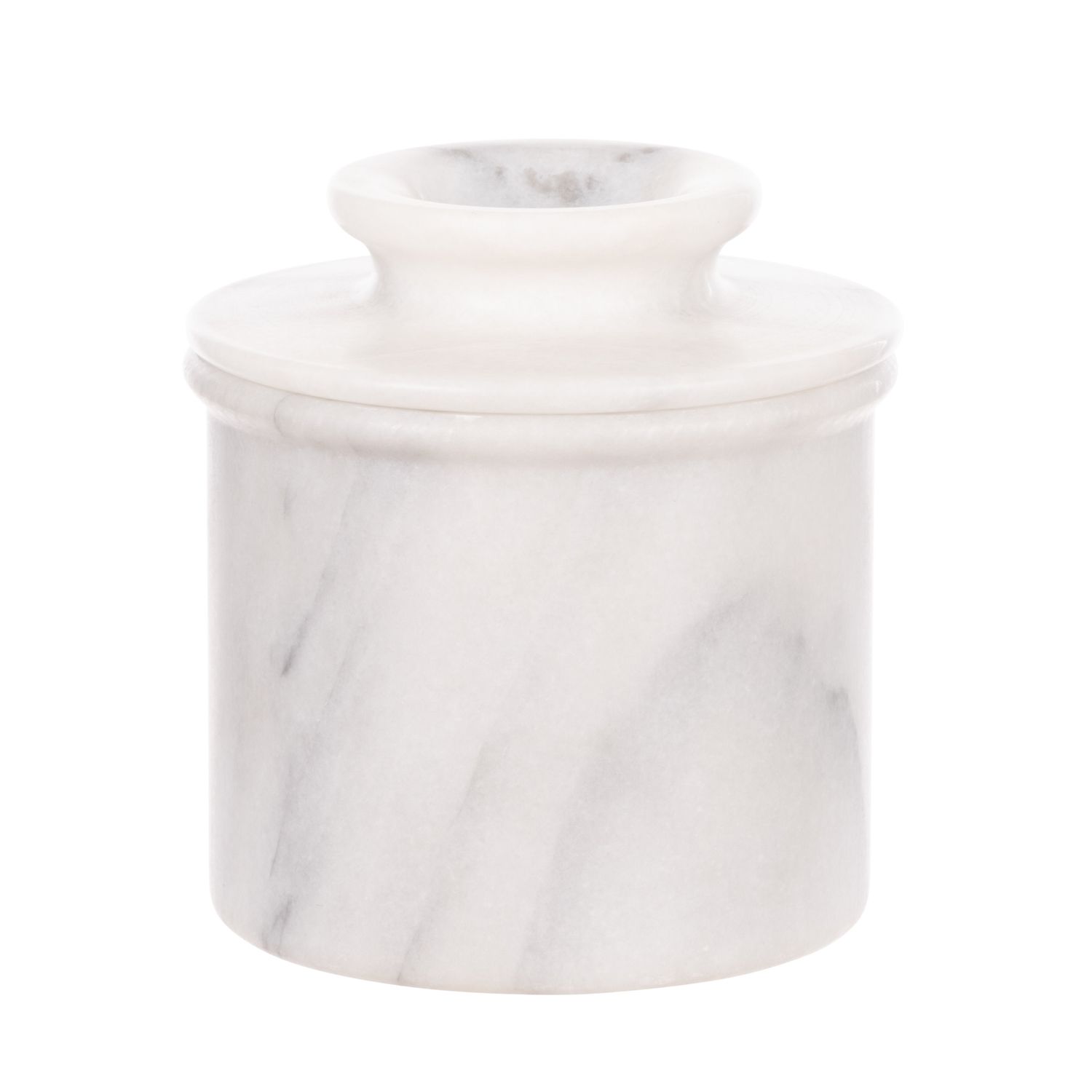 DAVIS &amp; WADDELL Nuvolo Marble French Butter Bell 15x8cm White