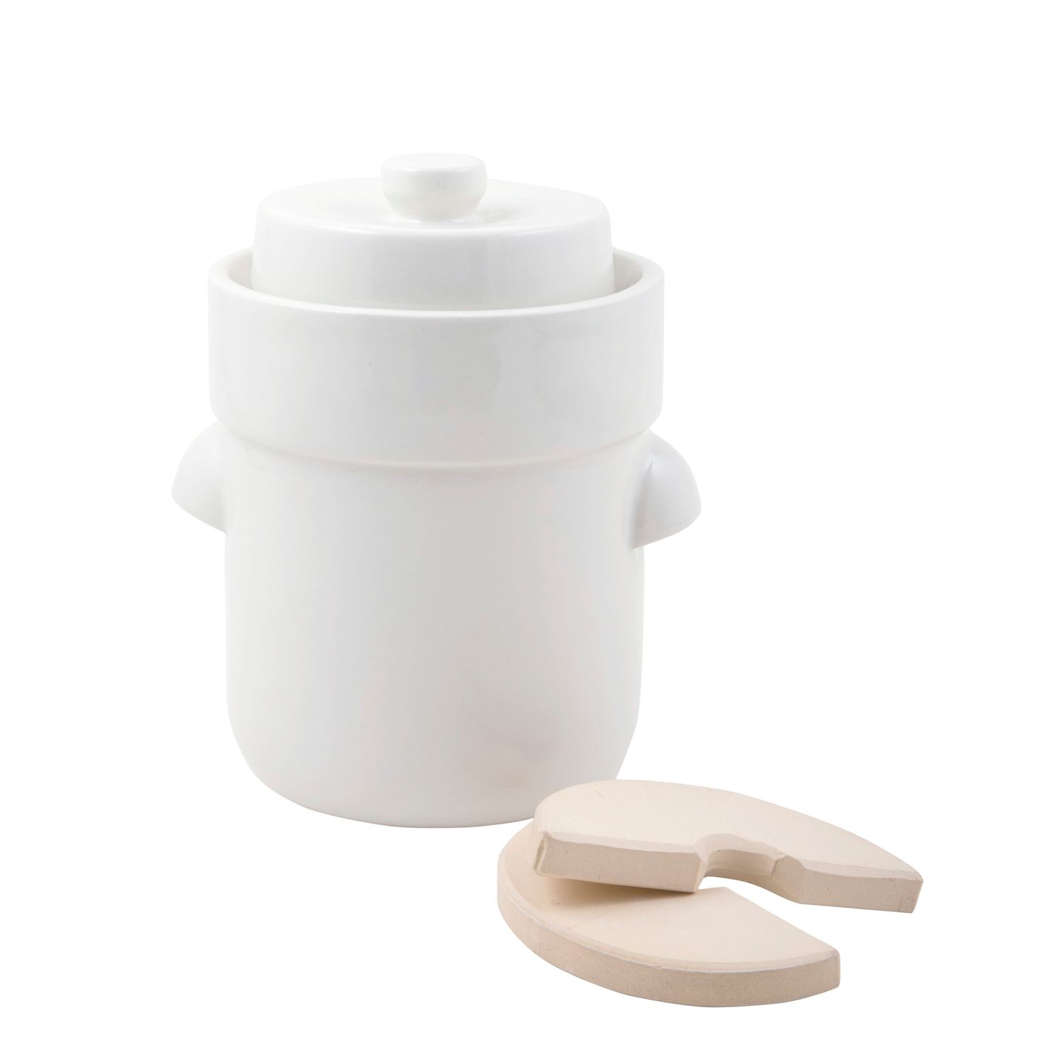 DAVIS &amp; WADDELL Fermentation Crock 3L White
