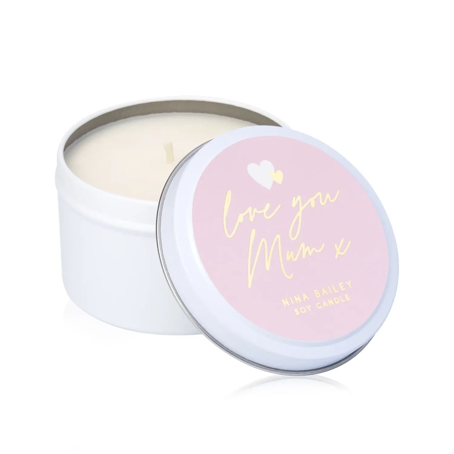 NINA BAILEY Love You Mum Candle Tin 220g - Lime Basil Mandarin