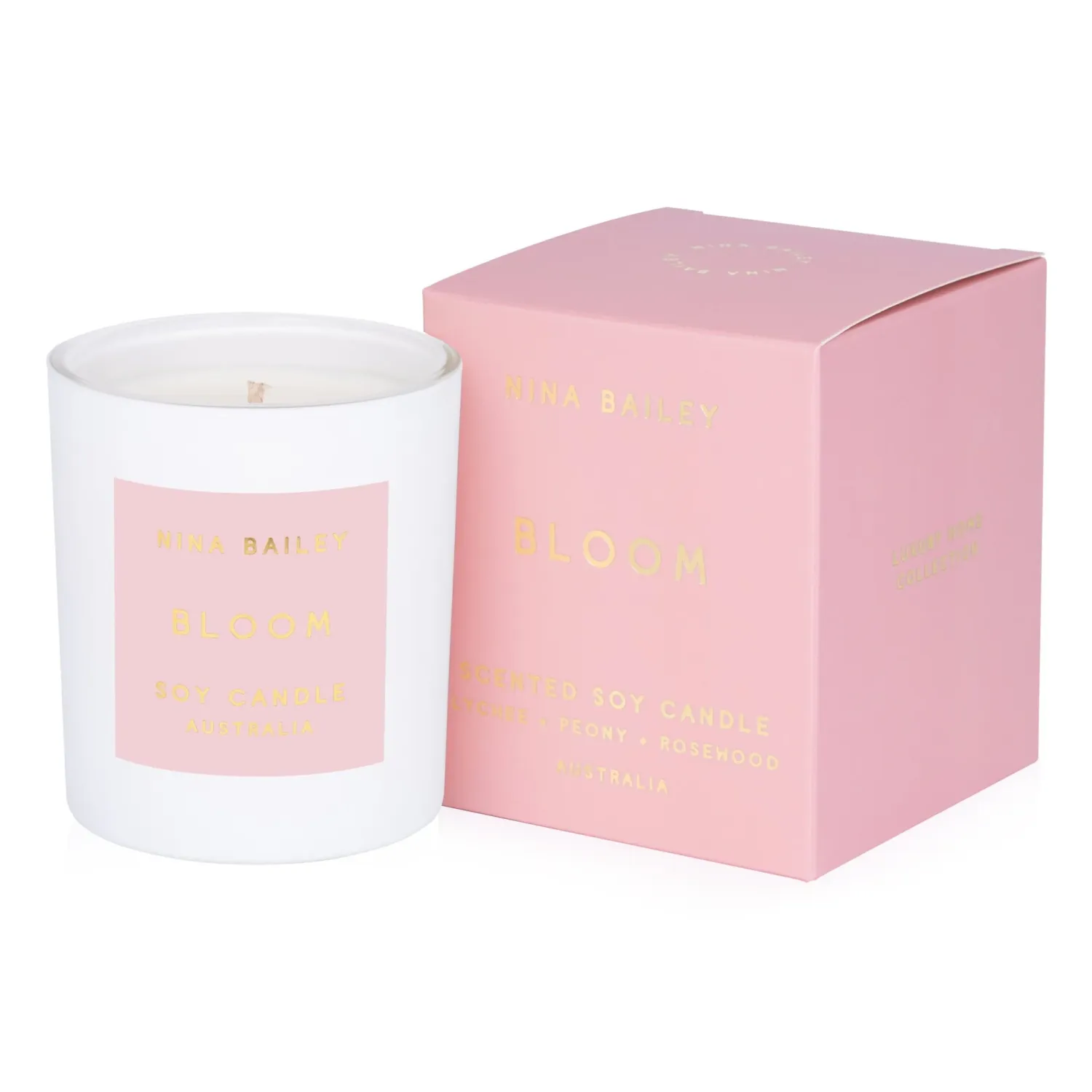 NINA BAILEY Bloom Soy Candle 300g - Lychee Peony