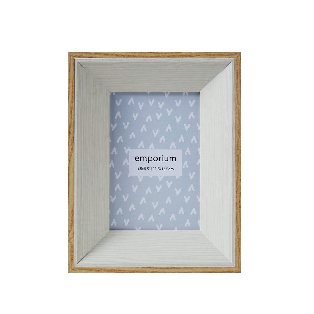 EMPORIUM Wood Photo Frame 17x3x22cm - White