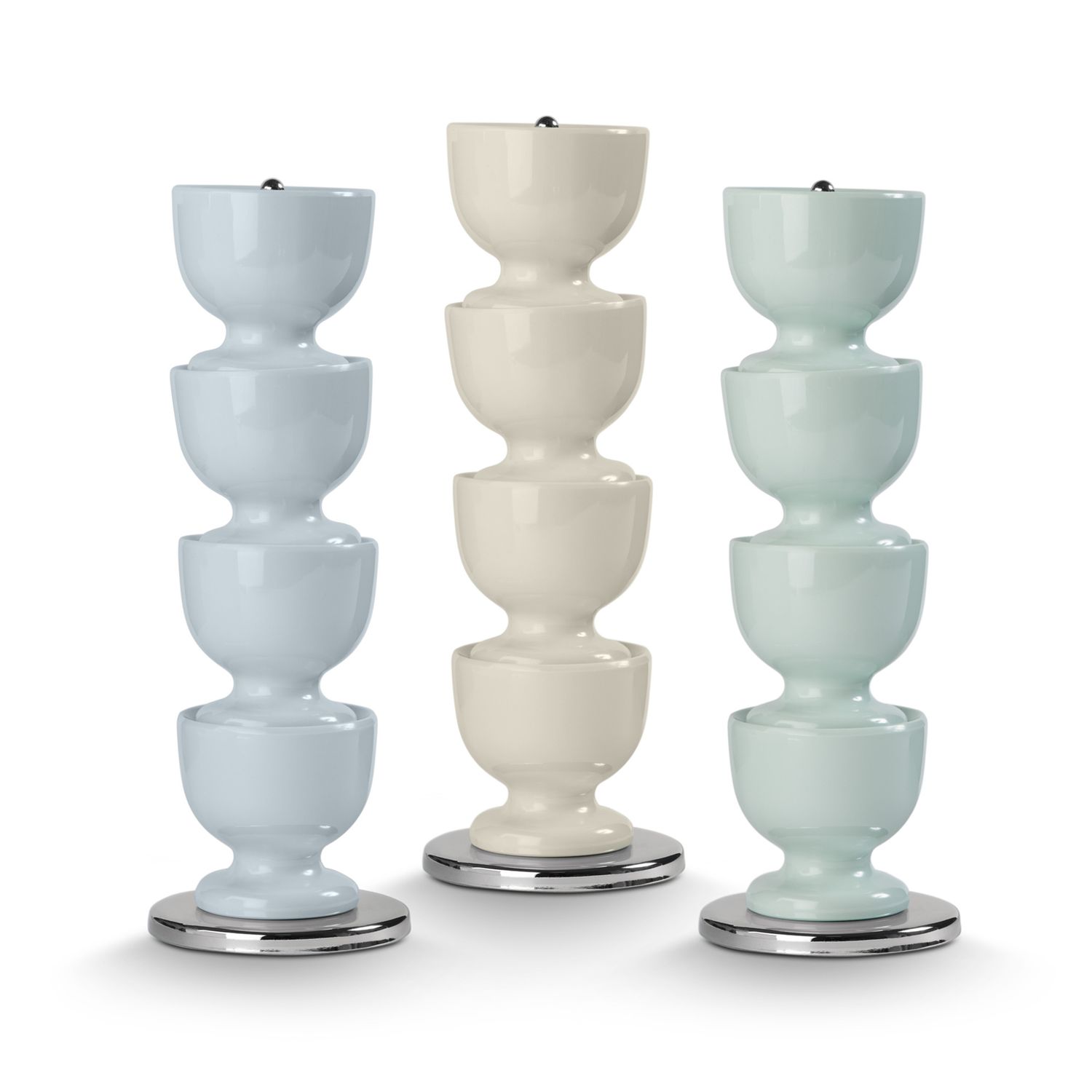 ZEAL Stack And Store Egg Cups Set Of 4 7x7x19cm Assorted