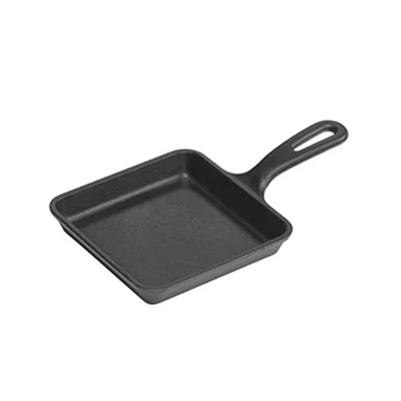 LODGE 10.5 Inch Square Cast Iron Skillet with Helper Handle
