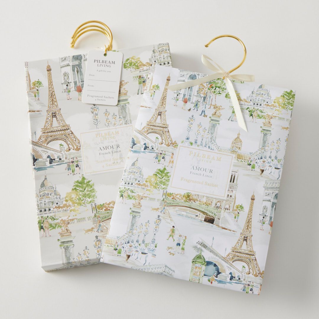 PILBEAM LIVING Amour Scented - Hanging Sachets - Set Of4 - French Linen