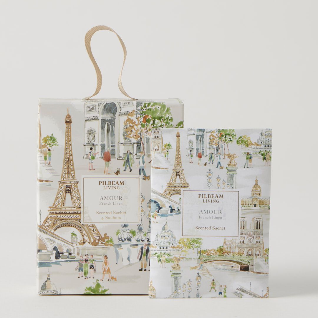 PILBEAM LIVING Amour Scented - Mini Sachets - Set Of 4 - French Linen
