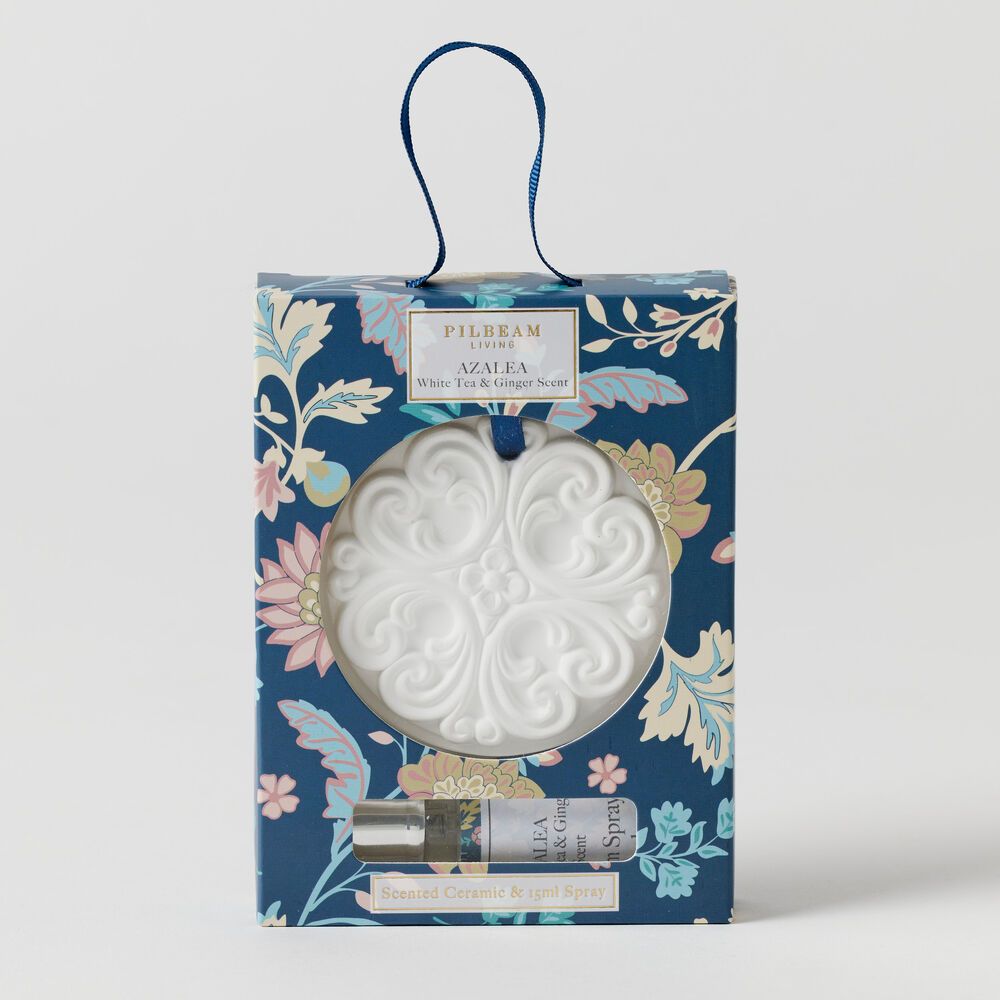 PILBEAM LIVING Azalea Scented - Ceramic Disc - White Tea &amp; Ginger - DISC