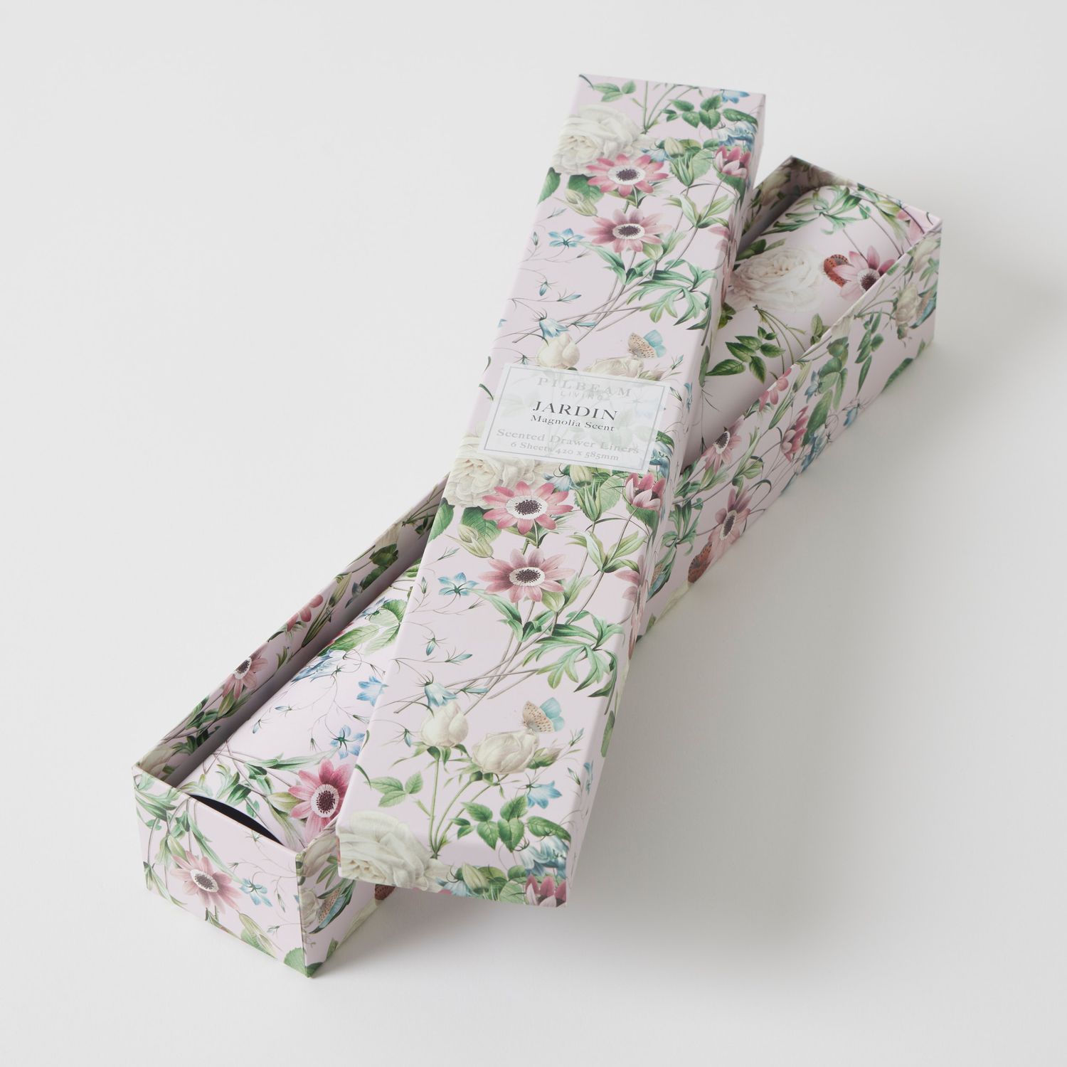 PILBEAM LIVING Jardin Scented Ceramic - Draw Liners - 6 Sheets - Magnolia