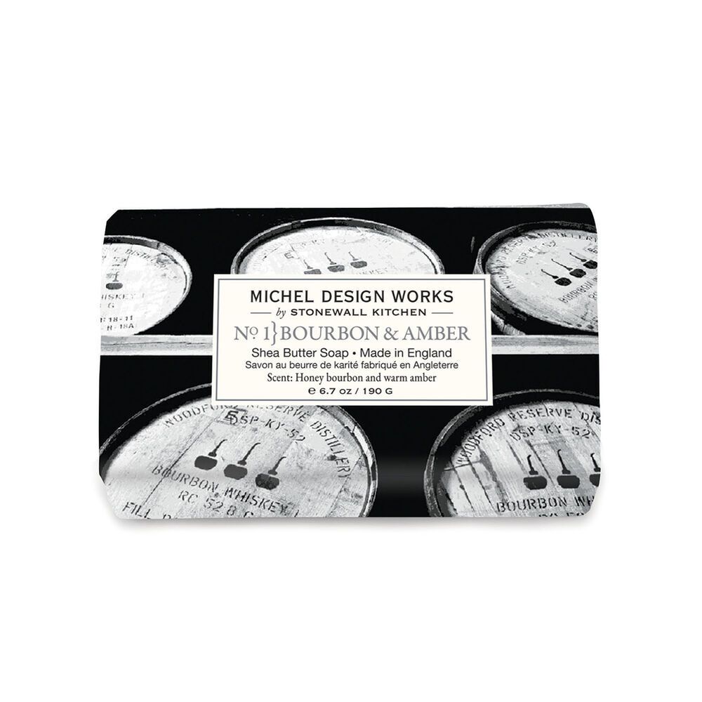MICHEL DESIGN WORKS Medium Soap Bar - Bourbon &amp; Amber