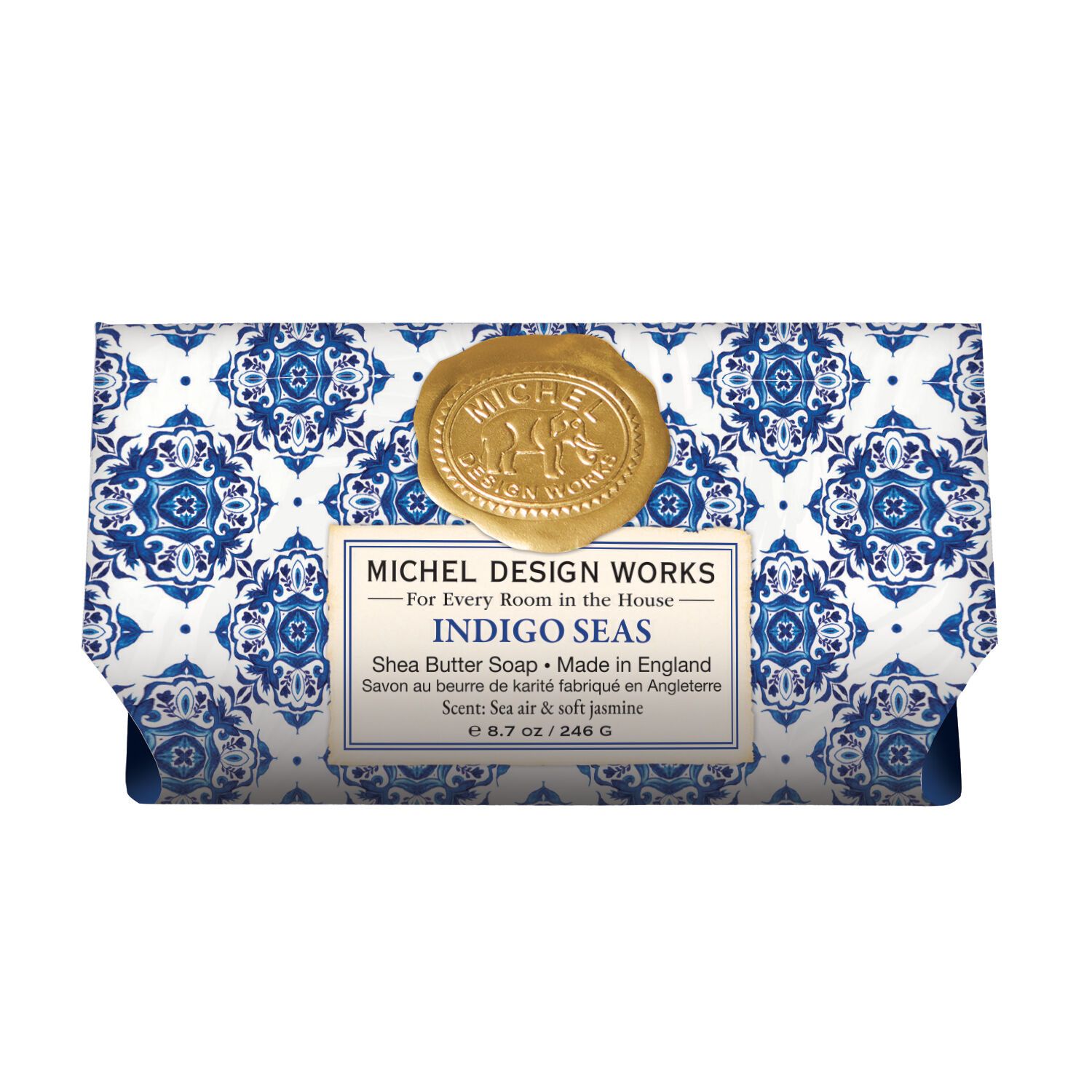 MICHEL DESIGN WORKS Large Soap Bar - Indigo Seas - 246g