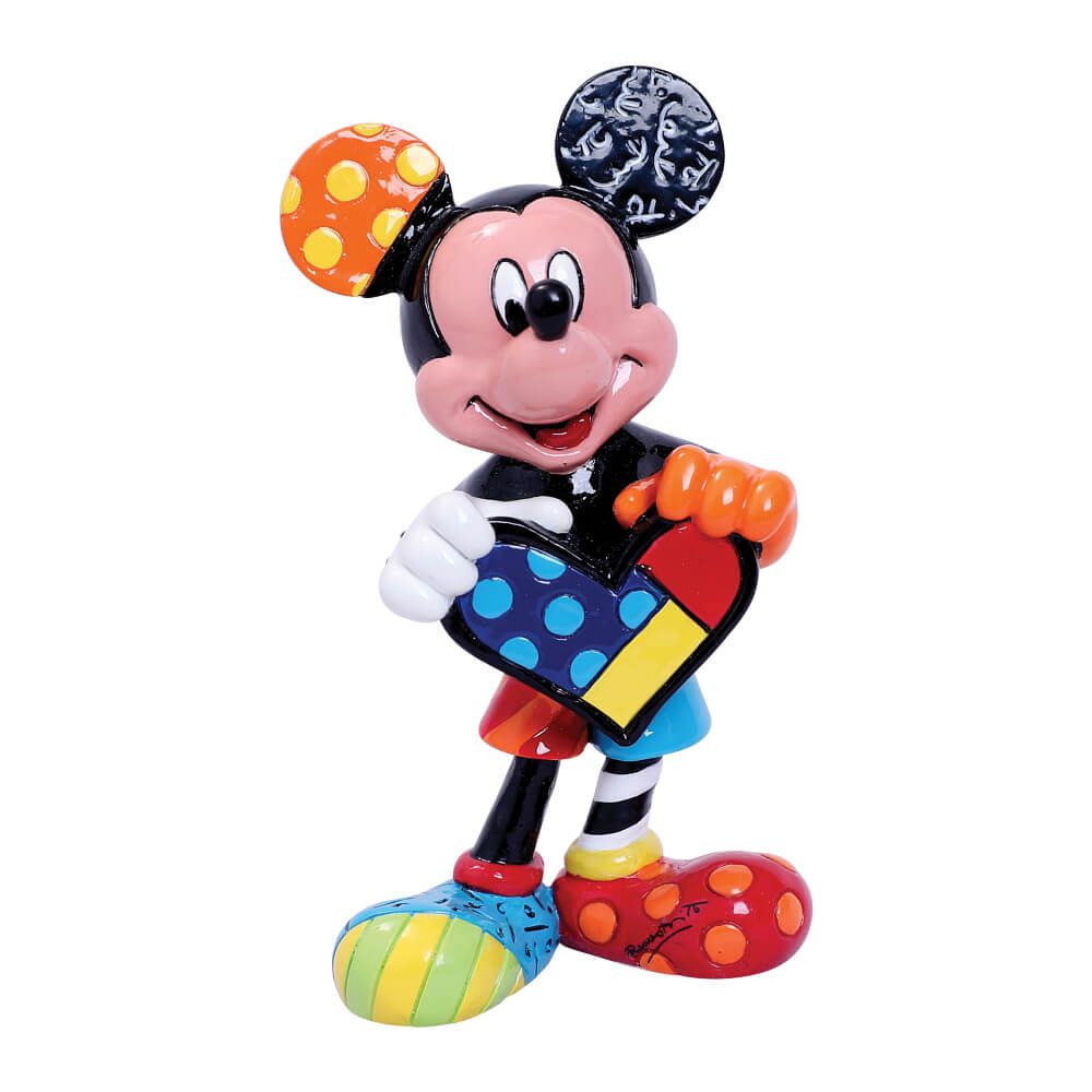 DISNEY BRITTO Mickey Holding Heart Mini Figurine