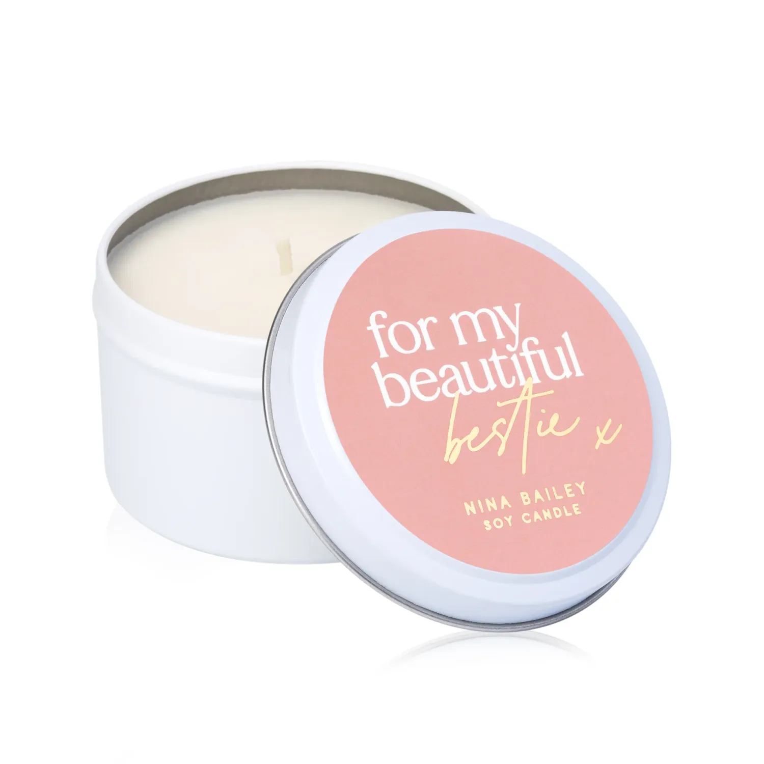 NINA BAILEY For My Bestie Candle Tin 220g - Lemongrass Persian Lime