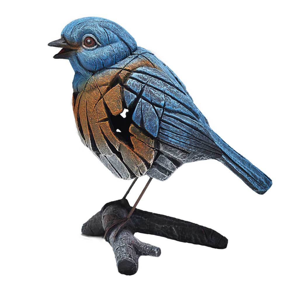 EDGE SCULPTURE Western Blue Bird Figure