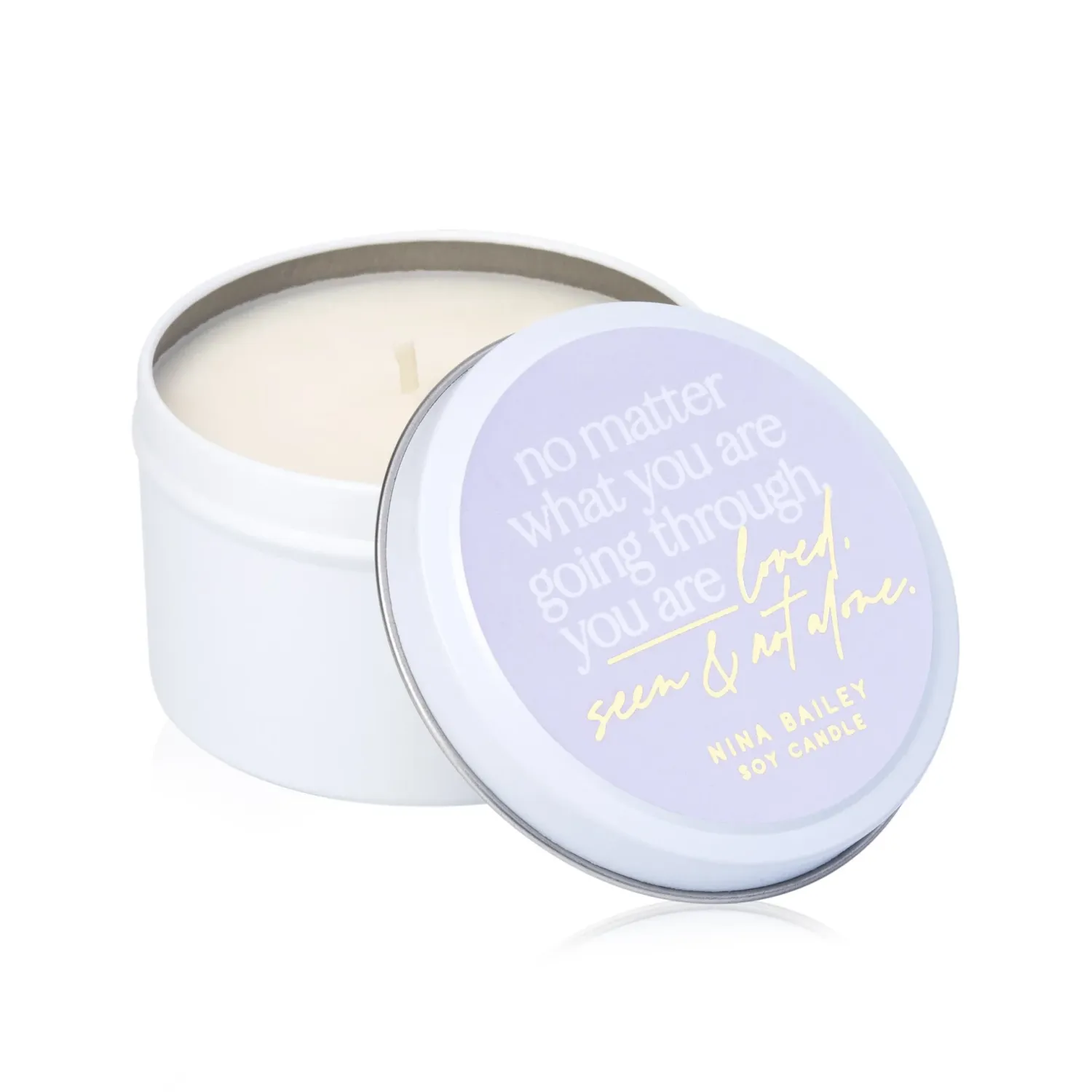 NINA BAILEY You Are Loved Candle Tin 220g - Lime Basil Mandarin