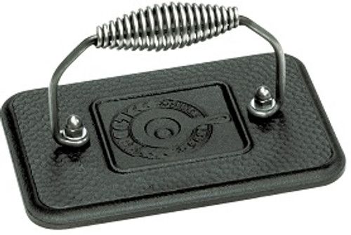 LODGE 6.75 x 4.5 Inch Cast Iron Grill Press