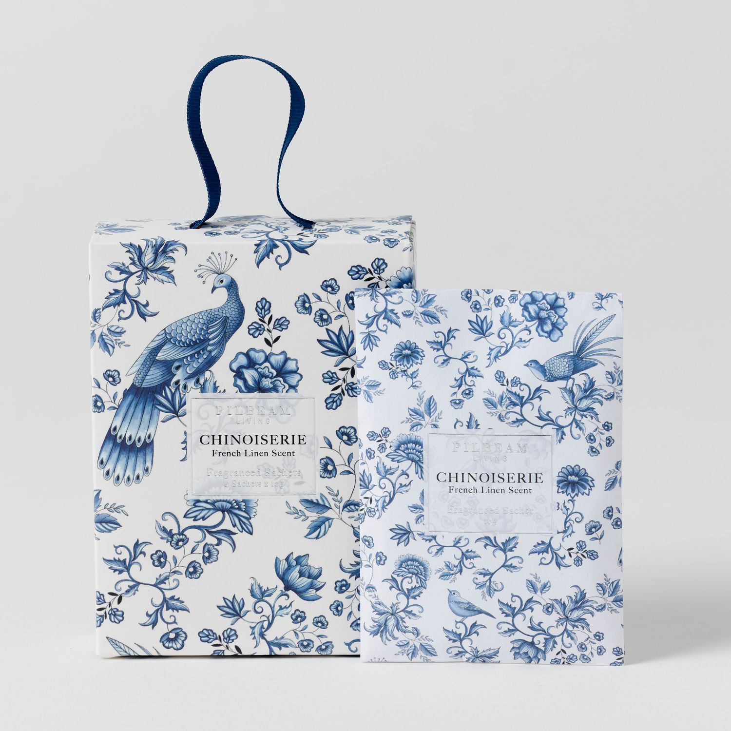 PILBEAM LIVING Chinoiserie Scented - Mini Sachets - Set Of 4 - French Linen