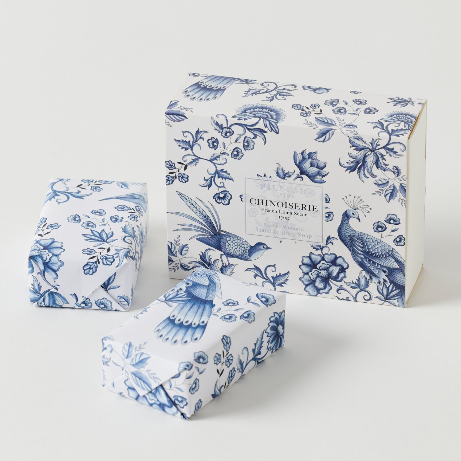 PILBEAM LIVING Chinoiserie Scented - Soap Gift Set 2 - French Linen