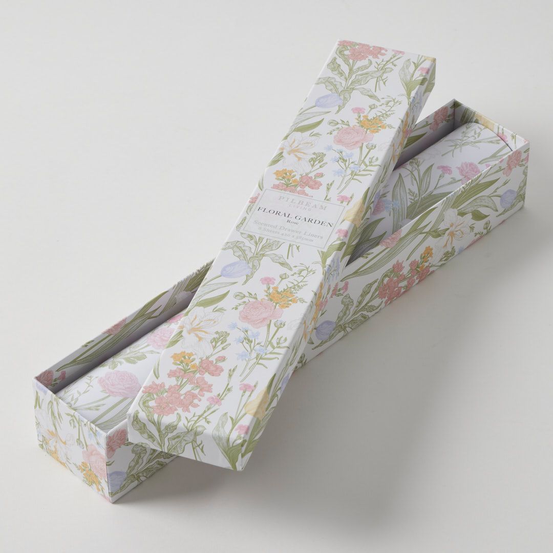 PILBEAM LIVING Floral Garden Scented - Draw Liners - 6 Sheets - Rose
