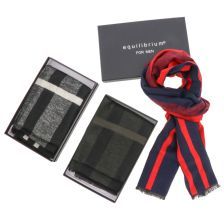 EQUILIBRIUM Men's Wide Stripe Scarf Assorted. Design