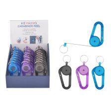 GIBSONS GIFTS Keyring Carabiner Reel - Assorted. Colours