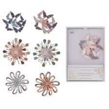 EQUILIBRIUM Flower Butterfly Magnet Brooch Assorted. Design