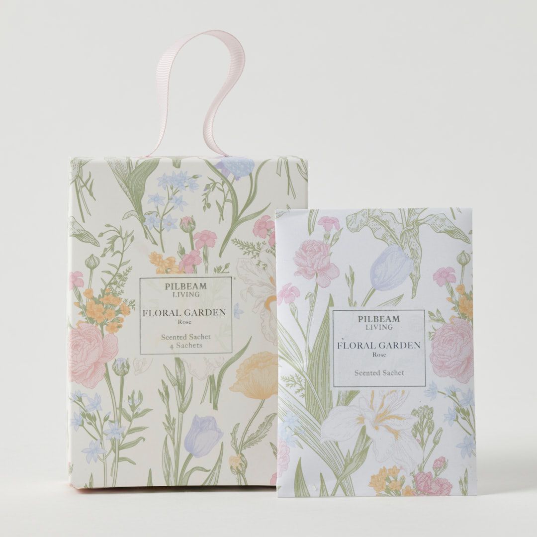 PILBEAM LIVING Floral Garden Scented - Mini Sachets - Set Of 4 - Rose