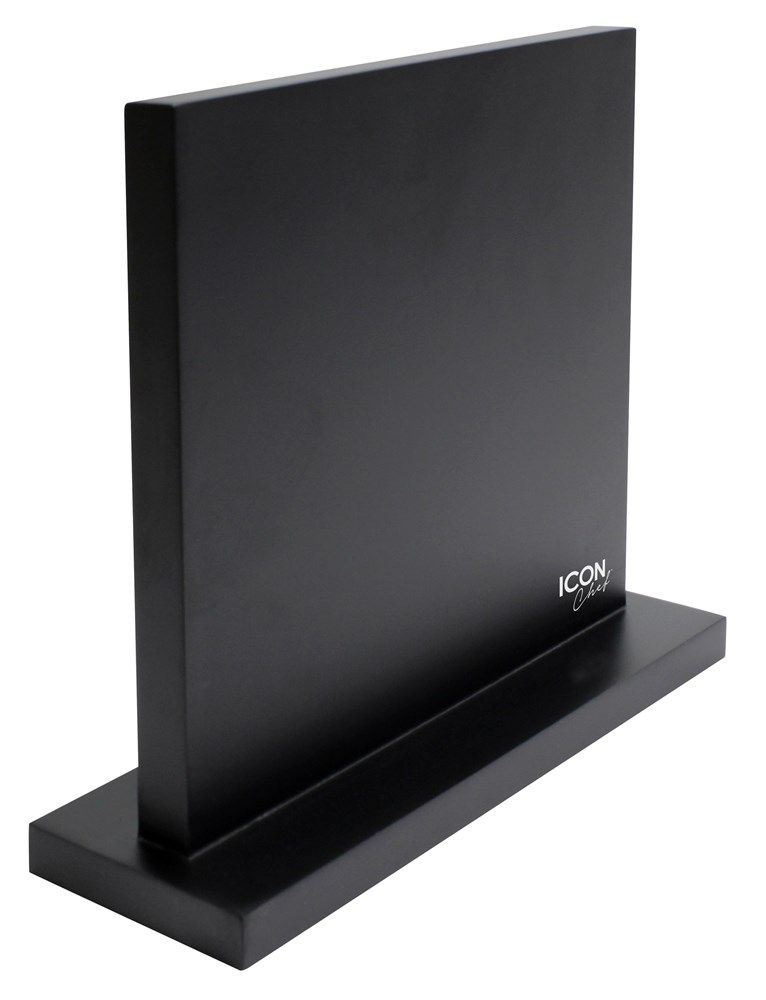 ICON CHEF Magnetic Knife Block Duo - Black