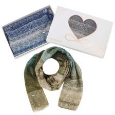 EQUILIBRIUM Stripe Foil Scarf Assorted. Design