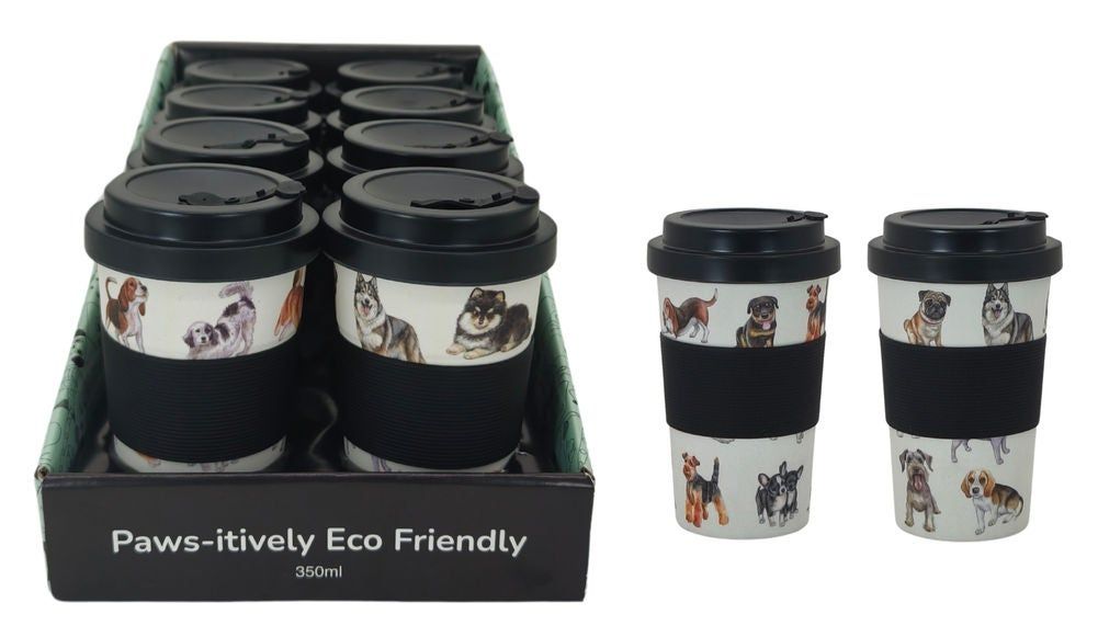 GIBSONS GIFTS Bamboo Travel Mug Dogs