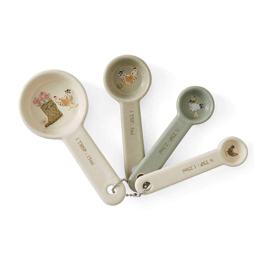 COOKSMART Hen House Lane - Set of 4 Measuring Spoons