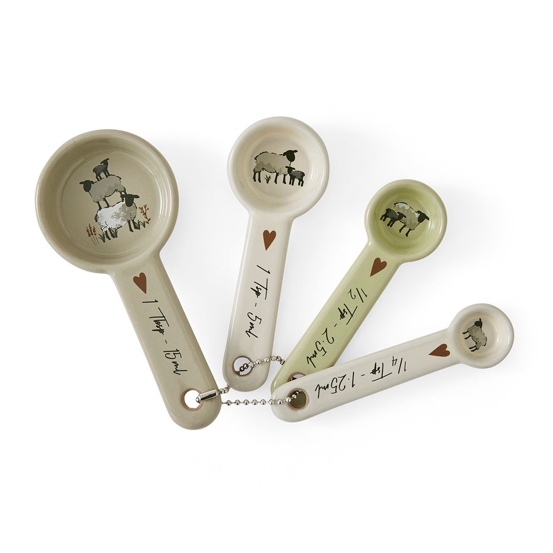 COOKSMART Highland Sheep - Set of 4 Measuring Spoons