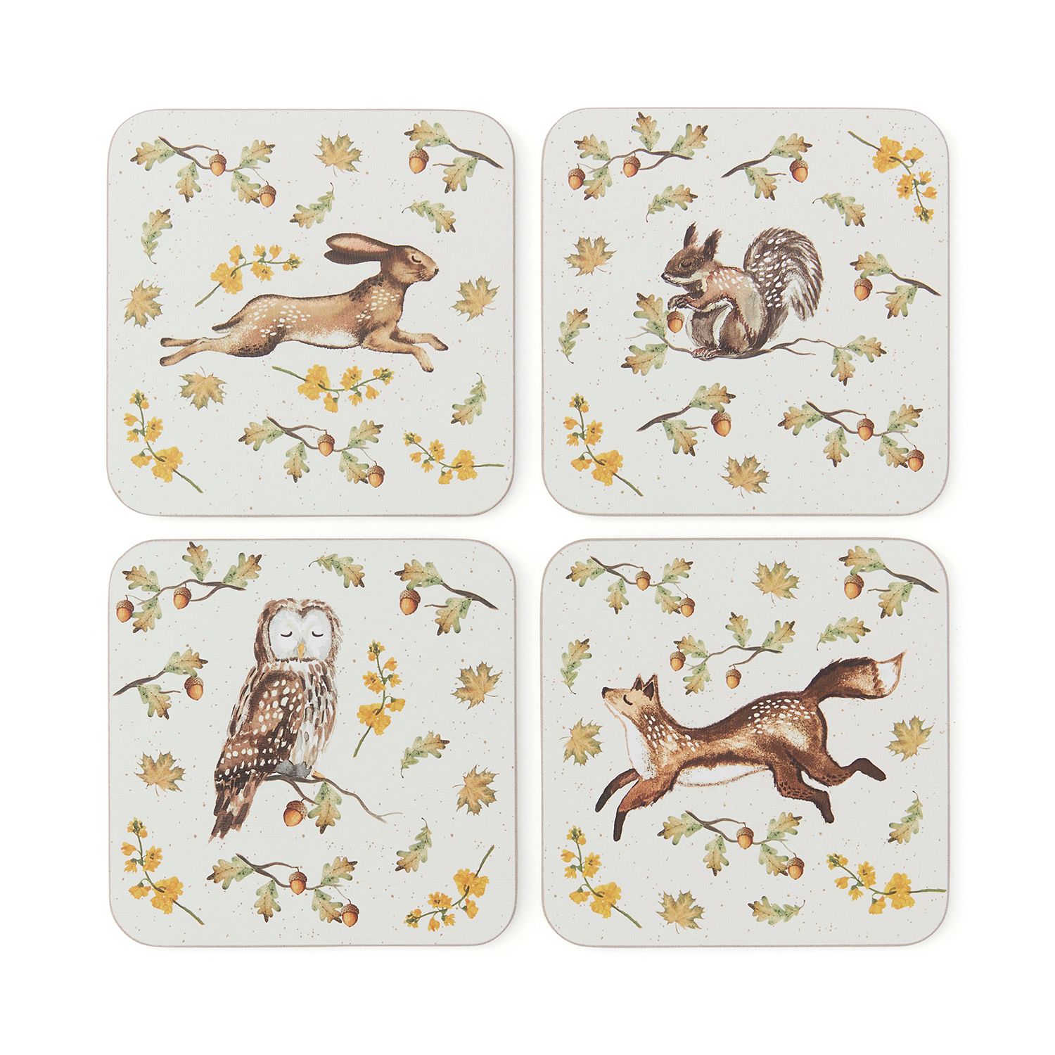 COOKSMART Forest Fable - Set of 4 Coasters