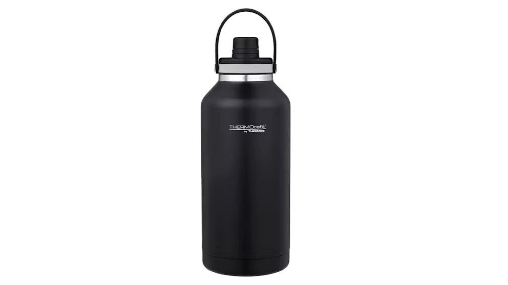 THERMOS THERMOcafe Stainless Steel Hydration Bottle Black - 1.9 L - DISC