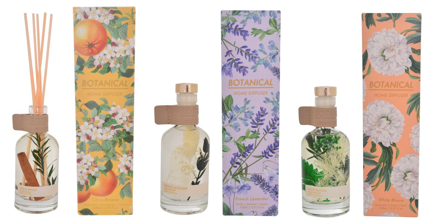 BOTANICAL Diffuser 100ml Assorted. Design