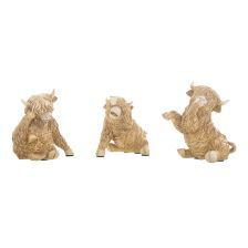 GIBSONS GIFTS Hear / See / Speak Highland Cow
