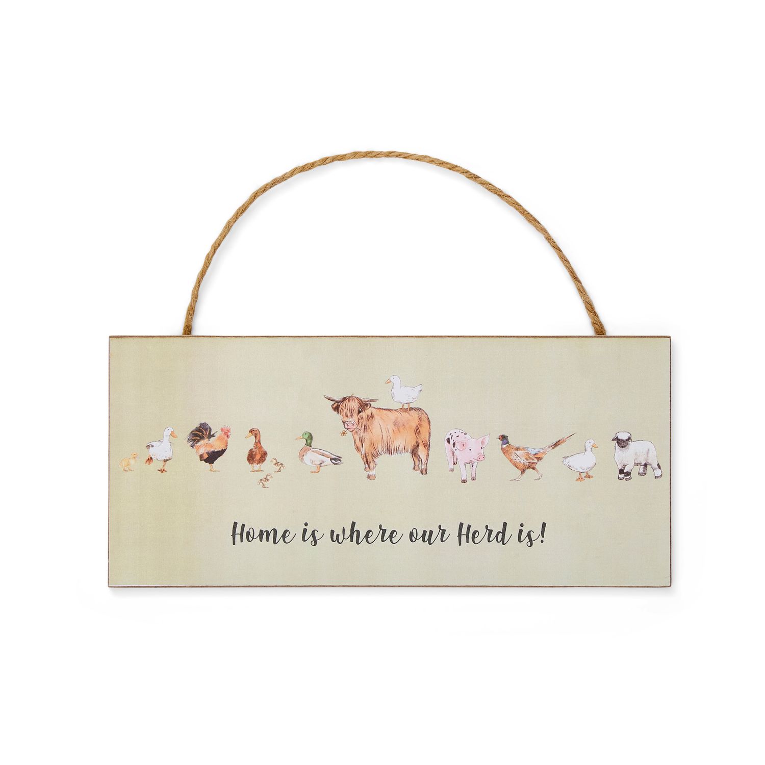 COOKSMART Buttercup Farm - Plaque - Rectangular "Our Herd"