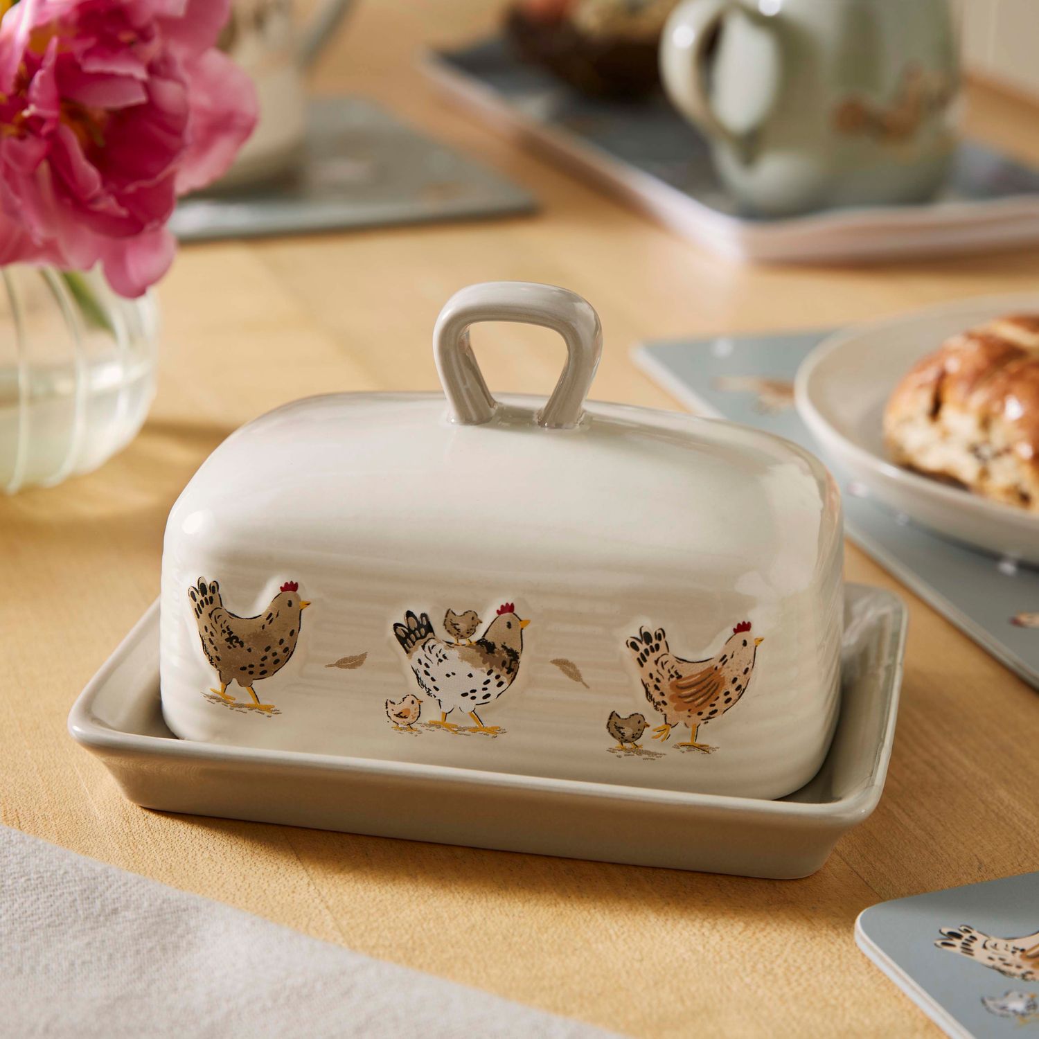 COOKSMART Hen House Lane - Butter Dish