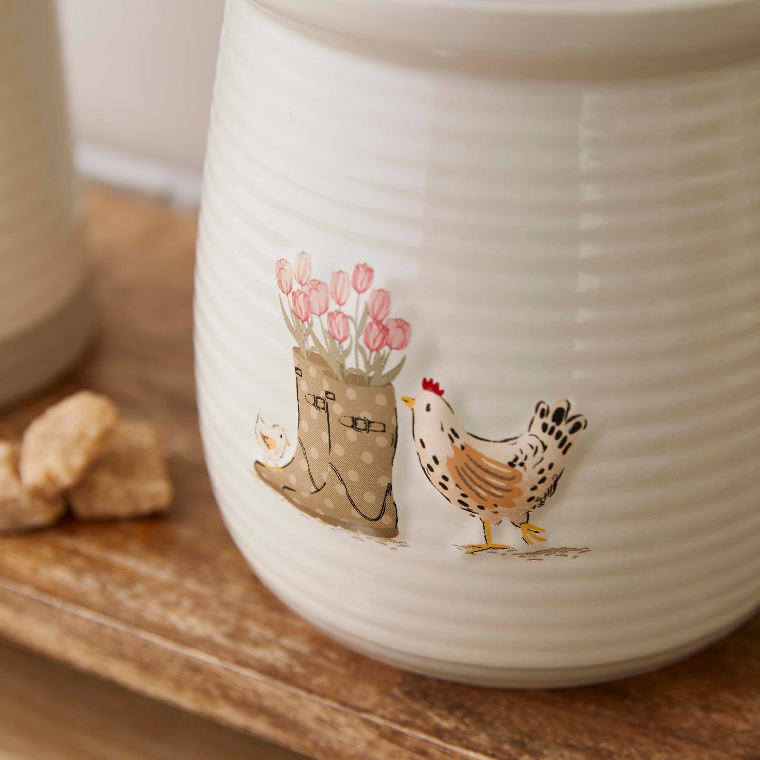 COOKSMART Hen House Lane - Canister - Wellies &amp; Hens