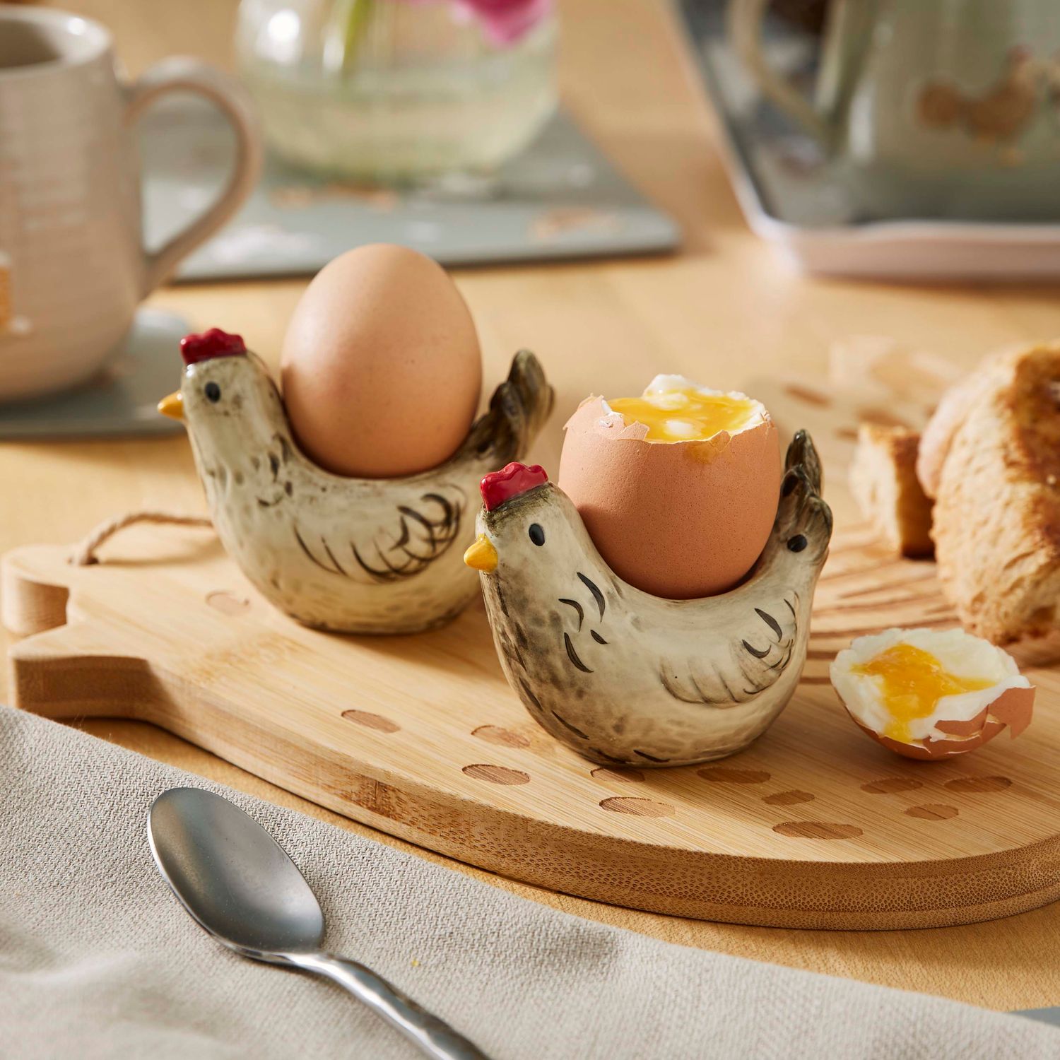 COOKSMART Hen House Lane - Set of 2 Egg Cups