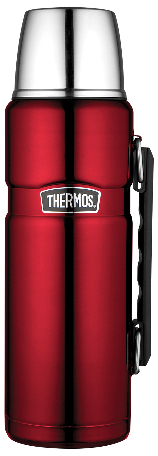 THERMOS Stainless King Vacuum Insulated Flask - Red - 1.2 L