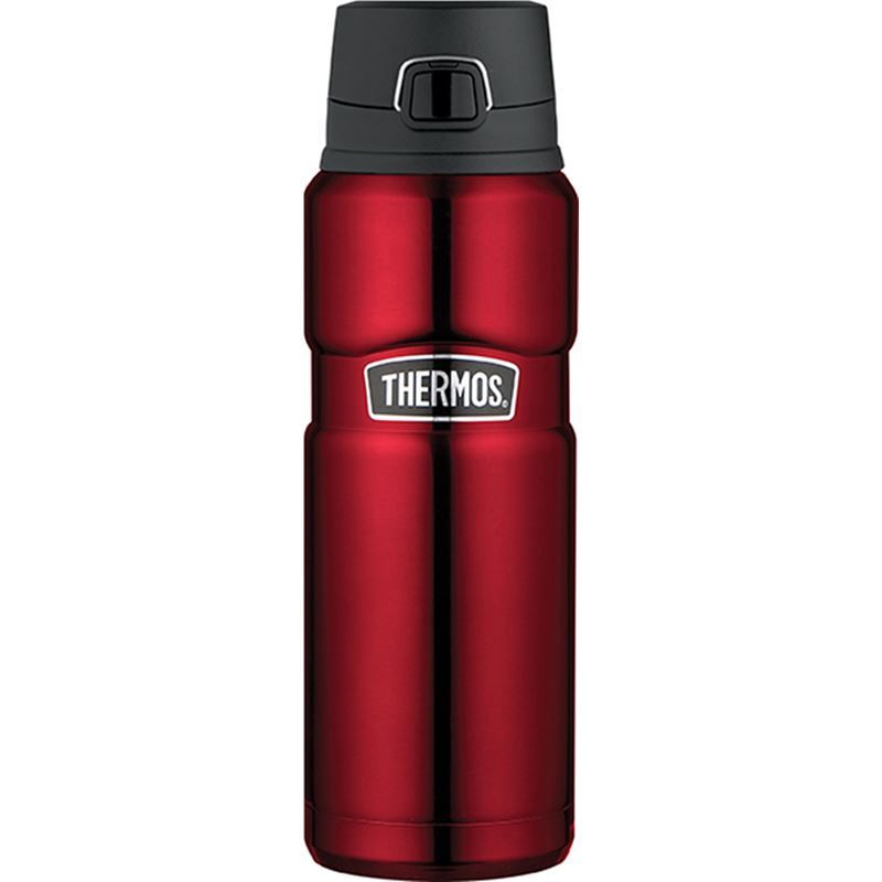 THERMOS Stainless King Vacuum Insulated Bottle with Flip Lid - Red - 710 ml