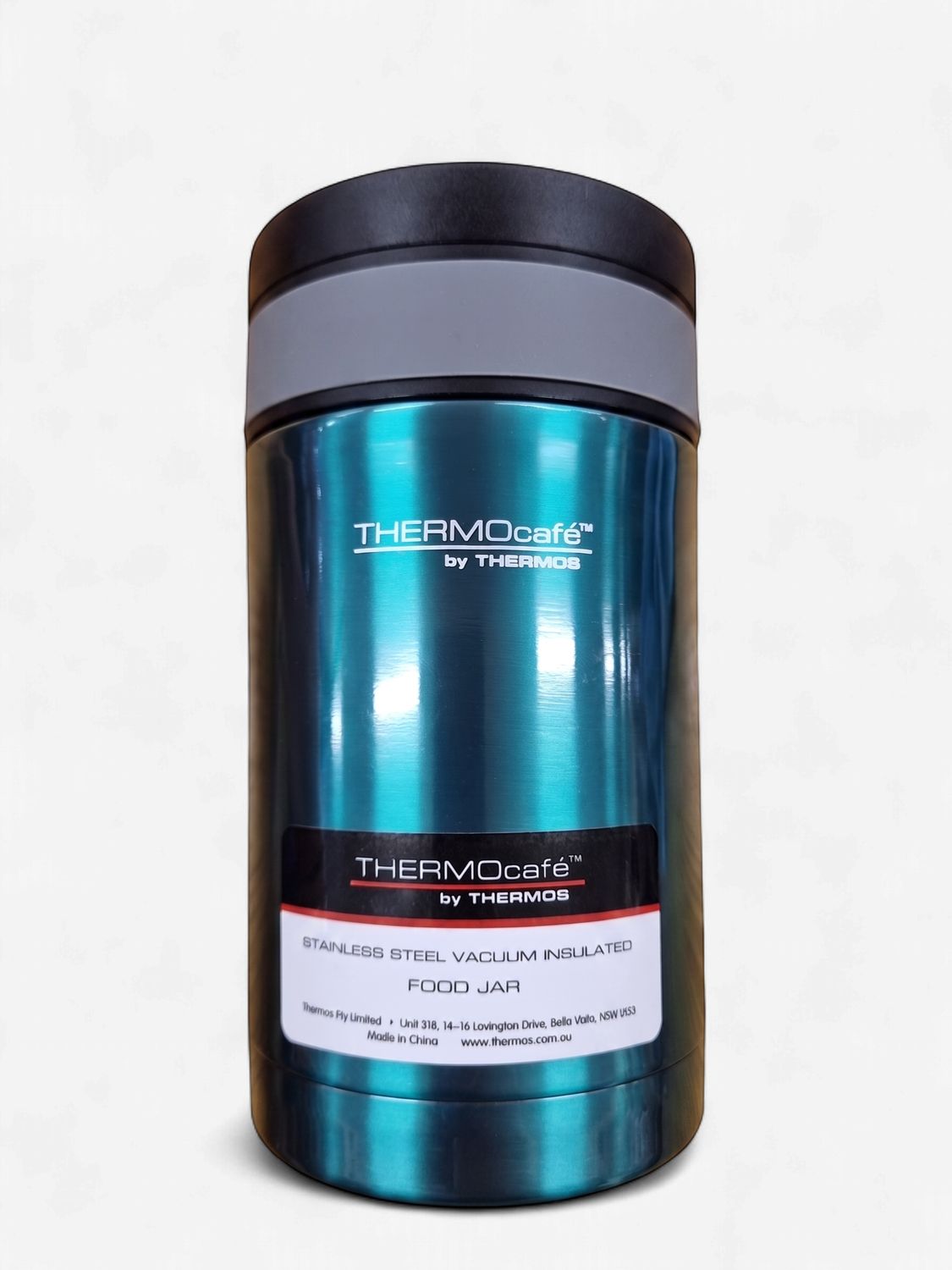 THERMOS THERMOcafe Vacuum Insulated Food Jar with Spoon - Teal - 500 ml - DISC