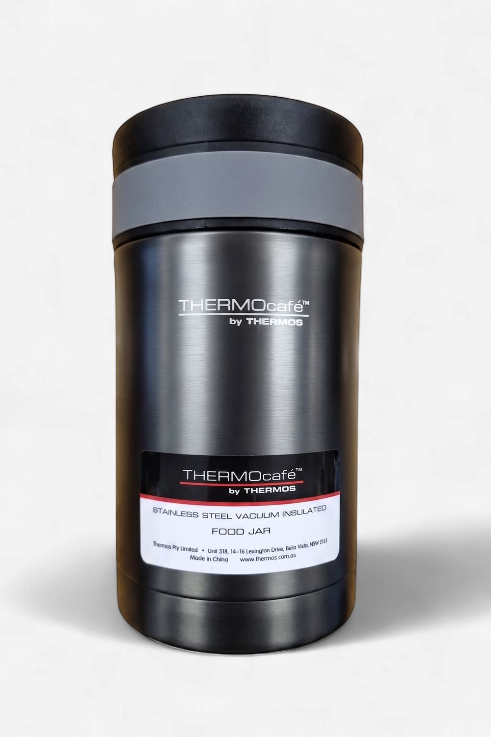 THERMOS THERMOcafe Vacuum Insulated Food Jar with Spoon - Smoke - 500 ml - DISC