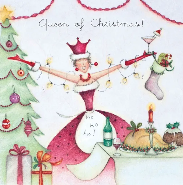 BERNI PARKER DESIGNS Queen of Christmas Christmas Card